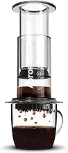 AeroPress Clear Coffee Press - Portable Single Cup Coffee Maker - Combines French Press, Pour Over, Espresso - Rich Coffee - Durable Shatterproof Tritan - Ideal for Travel, Office, Outdoors