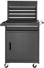 Tool Chest 5-Drawer Rolling Tool Storage Cabinet with Enhanced Packaging Detachable Top Box Metal Tool Cart