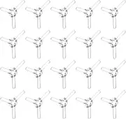 Tofficu Small Lamp Shape Buckles 24pcs Iron Spring Clamps for Pendant Shade Easy to Use Lamp Accessories