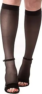 Medicella Knee High Compression Socks Open Toe 15-20 mmHg Medical Quality