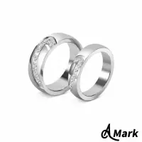 在飛比找momo購物網優惠-【A MARK】鈦鋼戒指 情侶對戒/微鑲美鑽愛心線條316L
