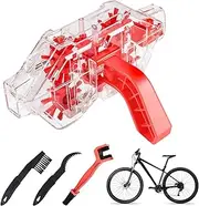 Bike Chain Cleaner Kit - Transparent Soaking Washer Tool for Road and Mountain Bikes | Portable Chain Scrubber and Polishing Accessory for Motorcycle Cycling Maintenance and Daily Riding