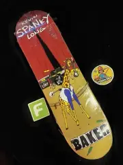 RARE Kevin Spanky Long The GOAT Giraffe Rockstar Baker Skateboard Deck Pro Model