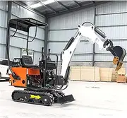 Mini Excavator with Tracks Compact Mini Excavator, Lightweight Excavator for Landscaping and Roadwork, Powerful with Tracks, Easy to Use