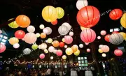 6X 12" Color Chinese paper lanterns+ LED Light Wedding Party Floral decoration