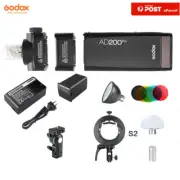 Godox AD200Pro TTL Pocket Flash Speedlite + S2 Bracket Reflector Filter Diffuser