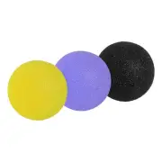 3 Pcs Hand Exercise Balls Squeeze Balls Stress Ball Purple/Yellow/Black