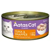Aatas Tantalizing Tuna & Snapper in Jelly Wet Cat Food 80g 24x80g