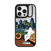 iPhone 16 Pro Mirror Ring Stand Case MagSafe Compatible MR.DONOTHING-TRIP TO H.K