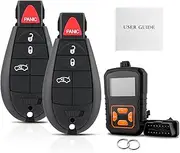 2PCS DIY Remote Key Fob with OBD Tool for Dodge Dartwith 2013-2016 DIY Instructions Kit