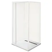 Rick McLean's 1180 x 880 x 2000mm Smart Pivot Front And Return Shower Screen White