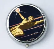 Soviet Outer Space propaganda pillbox PILL case box holder russia ussr sci fi