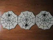 NEW- Cynthia Rowley Beaded SPIDER WEB 13" X 39" Table Runner, Fall, HALLOWEEN!