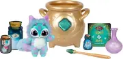 Magical Real Misting Gold Cauldron with 8 Inch Plush Toy. Follow The Spell Book