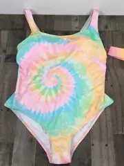 Stoney Clover Lane x Target Tye Dye Cheeky High Leg One Pc Bathing Suit Plus 18W