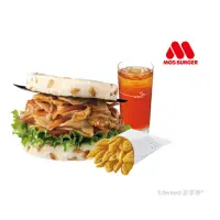 在飛比找momo購物網優惠-【MOS 摩斯漢堡】C522超級大麥杏鮑菇珍珠堡+V型薯+冰