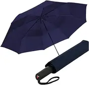 [Knirps] A.405 XXL Duomatic Vented Automatic Open Close Rain Umbrella - Compact Windproof Umbrella for Rain - Travel Umbrella for Adults - 126cm Diameter Retractable Umbrella & Carrying Case