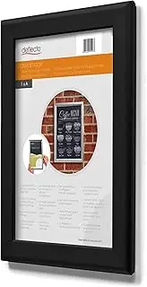 A4 Snap Frame - Elegant Black Aluminium Clip Frame for Wall Display - Certificate and Poster Holder with Convenient Front Opening Clips - Stylish Photo Hanger for Home and Office