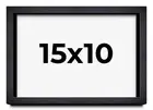 15x10 Shadow Box Frame Black | 1 Inches Deep Real Wood Farmhouse Shadowbox Displ