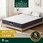 Giselle Bedding 20cm Mattress Double Bed Pocket Spring Mattresses Foam 7.0 Firm