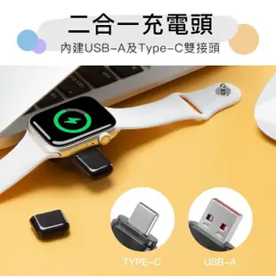 【Photofast】SPIN Charge Apple Watch 手錶磁吸雙頭無線充電器(USB-A/Type-C)