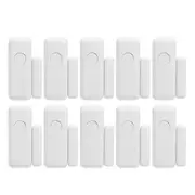 Wireless Door Window Sensors 433MHz for Home Security Alarm System Home Burglar Alarm Kits White