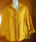 Women’s Carlisle Mimosa Lightweight 100% Linen Jacket Size 12