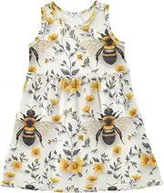[Caihoyu] Girl Dresses Toddler Swing Casual Sundresses Birthday Party, Multicolor08, 6 Years