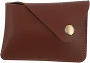 [GOOHOCHY] Slim Vintage Card Holder Wallet Fake Leather Mini Coin Pouch Id Card Case Business Organizer Cash Pouch for Men Women
