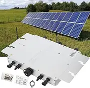 Solar Grid Tie Inverter MPPT Micro Solar Inverter Grid Tie Converter with WiFi Mobile Phone Surveillance System,with 120-230 V Pure Sine Wave,2400W