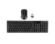 Wireless Keybdard Mouse Combo Set 2.4G Silent Portable 1600dpi for Laptop Notebook PC Computer
