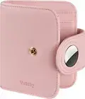 Vulkitty Womens Slim Wallet for Airtag RFID Blocking Vegan Leather Airtag Wallet