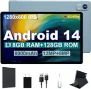 Android 14 8 CORE Tablet 10.1 Inch 8GB RAM 128GB ROM 1TB Expand 8000mAh Battery