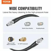Pressure Washer Hose, 100FT, 1/4" Kink Free Brass Thread Replacement For Most Brand Pressure Washers, 3/4'' Bending Radius, 4200 PSI Heavy Duty Power Washer Extension Spray Nozzle