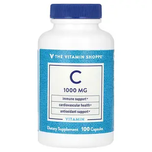 [iHerb] The Vitamin Shoppe Vitamin C, 1,000 mg, 100 Capsules