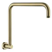 Fienza 350mm Round Fixed Gooseneck Shower Arm Urban Brass 422111UB
