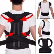 Unisex Back Posture Correction Shoulder Corrector Support Brace Belt Therapy New