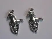 4 - GALLOPING HORSES FOR COUNTRY CHARMS NECKLACE. BRACELET OR EARRINGS.