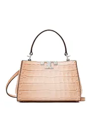 Tory Burch Eleanor Croc-Embossed Mini Satchel
