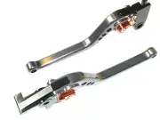 TRIUMPH DAYTONA 600 2004-2005 LONG BRAKE & CLUTCH LEVER SET ROAD TRACK TS301