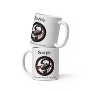 Scorpio Zodiac Gothic Mug - Unique November Birthday Gift Idea for Scorpion