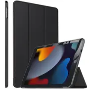 For Apple iPhone 13 Mini Case SupRShield Pro Luxury Wallet Leather Flip Magnetic Stand Case Cover (Black)