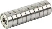 DSJATPX 10PCS ABEC-5 6201ZZ 6201Z 6201-2Z 6201 ZZ 12 * 32 * 10 mm Metal Seal deep Groove Ball Bearing 12x32x10mm(ABEC 1)