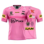 PENRITH PANTHERS 2024 NRL PREMIERS 4-IN-A-ROW 4-PEAT O'NEILLS YOUTH KIDS JERSEY