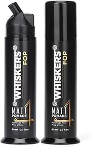 Whiskers® Hair Wax Matt Pomade Men, Strong Hold for Styling Volume & Bounce - 80ml