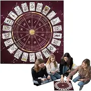 Altar Cloth - Altar Tarot Card Cloth Tablecloth - Metaphysical Board Game Mat Horoscope Flannel Card Pad for Runes, Men & Women