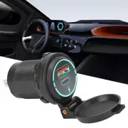 12V USB Socket Fast Charging IP66 Waterproof PD Type C QC 3.0 Car
