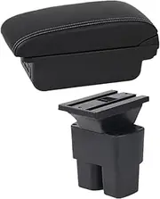 for Nissan NV200 for Evalia Car Armrest Box Storage Box Car Accessories Storage Box(B White line 3USB6)