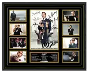 JAMES BOND COLLECTION DANIEL CRAIG CONNERY SIGNED LTD ED FRAMED MEMORABILIA