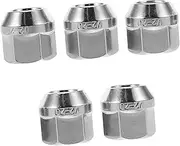 COMPUKAS 5pcs Open Flange Nut Caps for Car Wheels Durable Wheel Lug Nuts and Studs for Front Axle Tire Replacement Easy Installation Versatile Automotive Applications